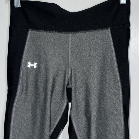 Under Armour Womens Black & Gray Compression Leggings Size S Stretchy Athletic F - Picture 5 of 9